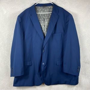 Stacy Adams Navy Blue Men’s Coat Blazer Suit Size 62L